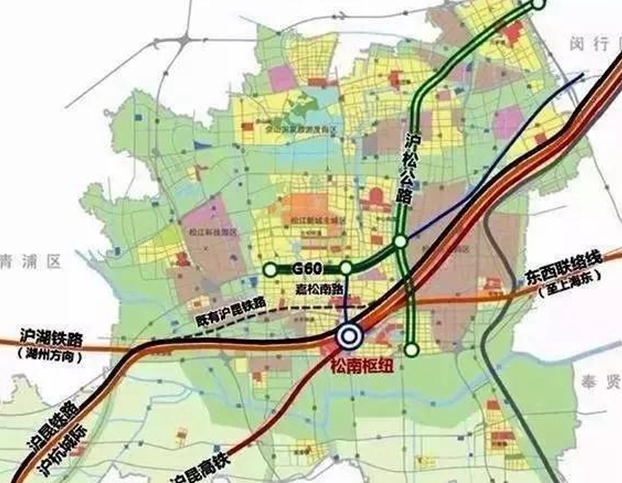 新建松江南站规划图图片