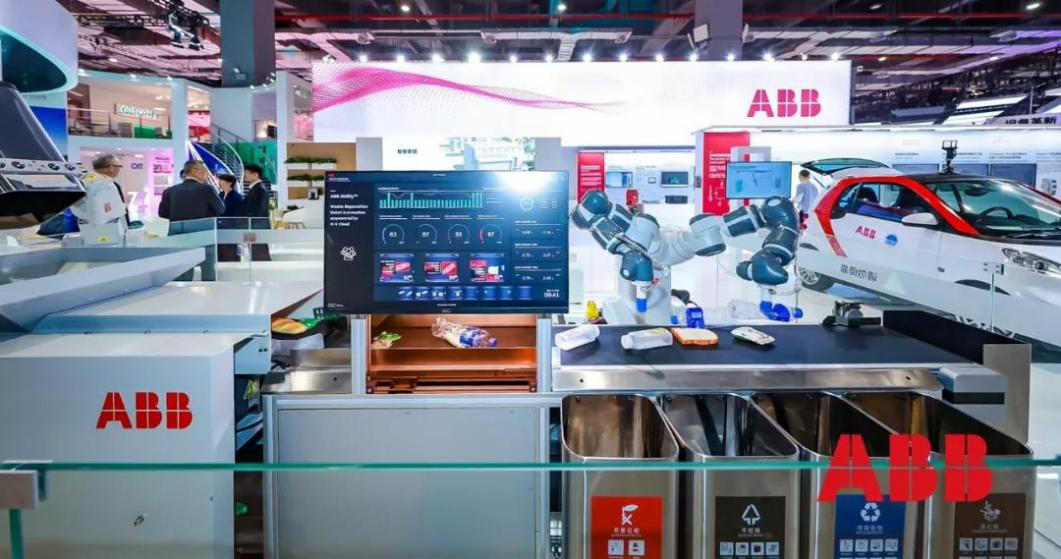 ABB人工智能垃圾分类工作站