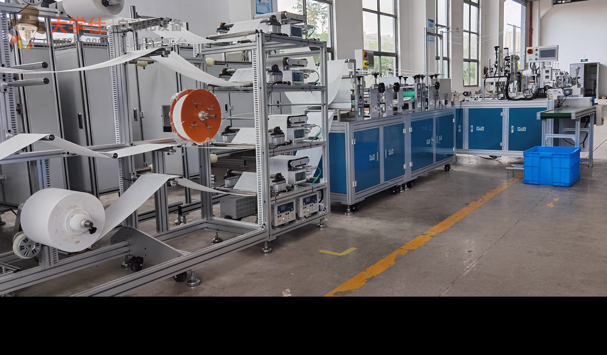 kf94高速120-180片自动纠偏口罩机 鱼型舒适型韩国版