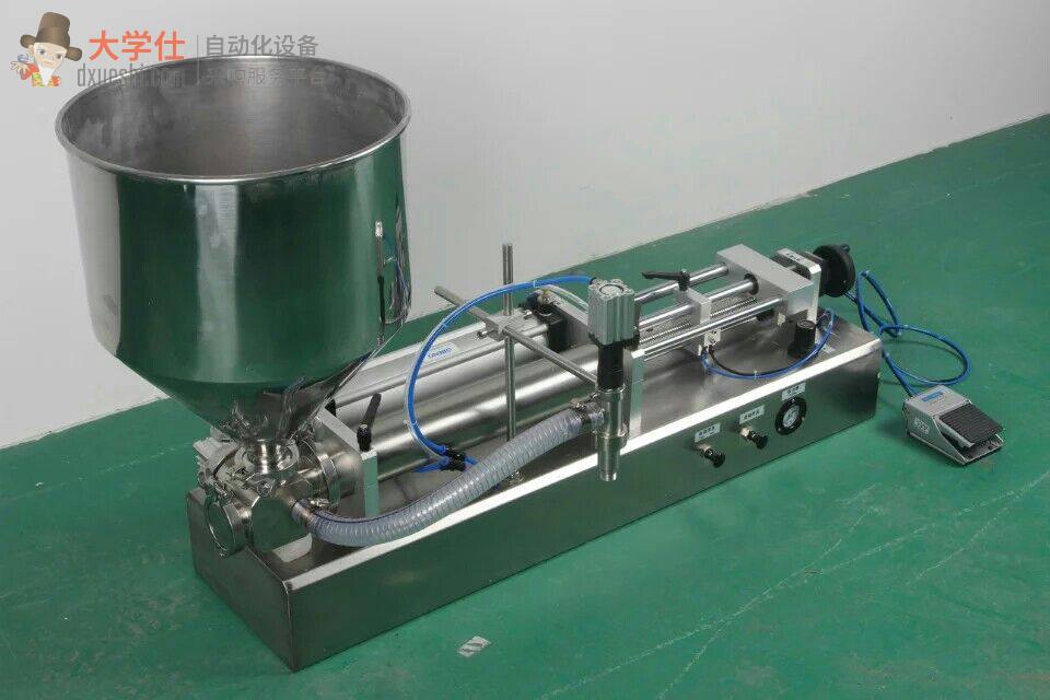 半自动黏性液体/膏体台式灌装机