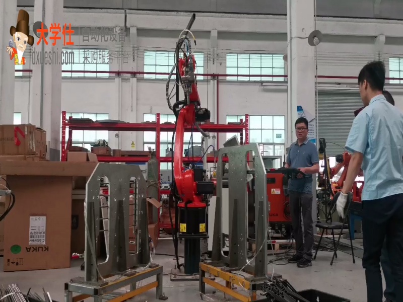 机器人自动化不锈钢护栏激光焊接