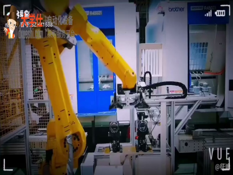 发动机配件CNC加工机床机器人自动化产线